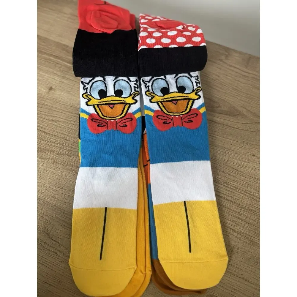 Disney 5-Pair Crew Socks Youth M Kids Small Adult Mickey Minnie Goofy Pluto